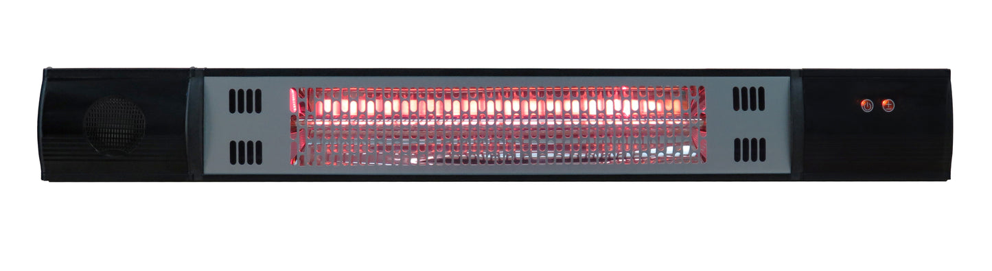 Energ+ Infrared Electric Wall-Mounted Patio Heater with Bluetooth Speaker - HEA-21590BT|Radiateur de terrasse mural électrique et à infrarouge Energ+ avec haut-parleur Bluetooth - HEA-21590BT