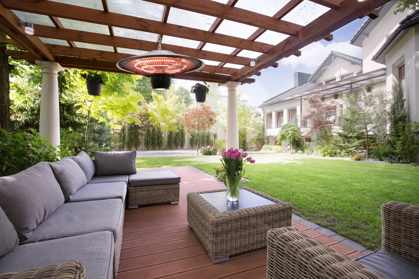 Westinghouse Infrared Electric LED Hanging Patio Heater - WES31-1544|Radiateur de terrasse suspendu électrique à DEL et à infrarouge Westinghouse - WES31-1544