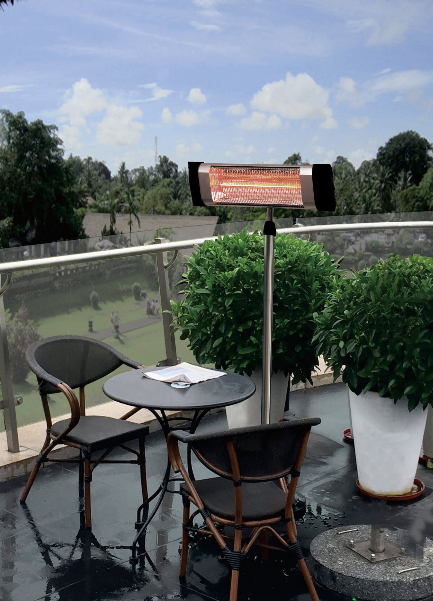 Westinghouse Infrared Electric Pole-Mounted Patio Heater - WES31-1550|Radiateur de terrasse électrique et à infrarouge Westinghouse sur poteau - WES31-1550