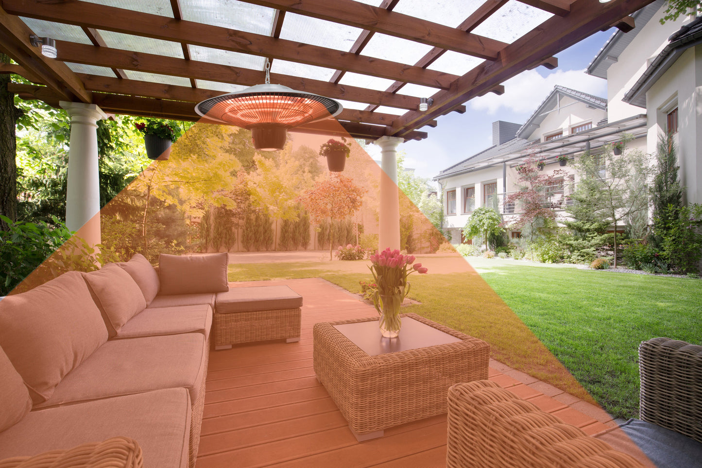 Westinghouse Infrared Electric LED Hanging Patio Heater - WES31-1544|Radiateur de terrasse suspendu électrique à DEL et à infrarouge Westinghouse - WES31-1544