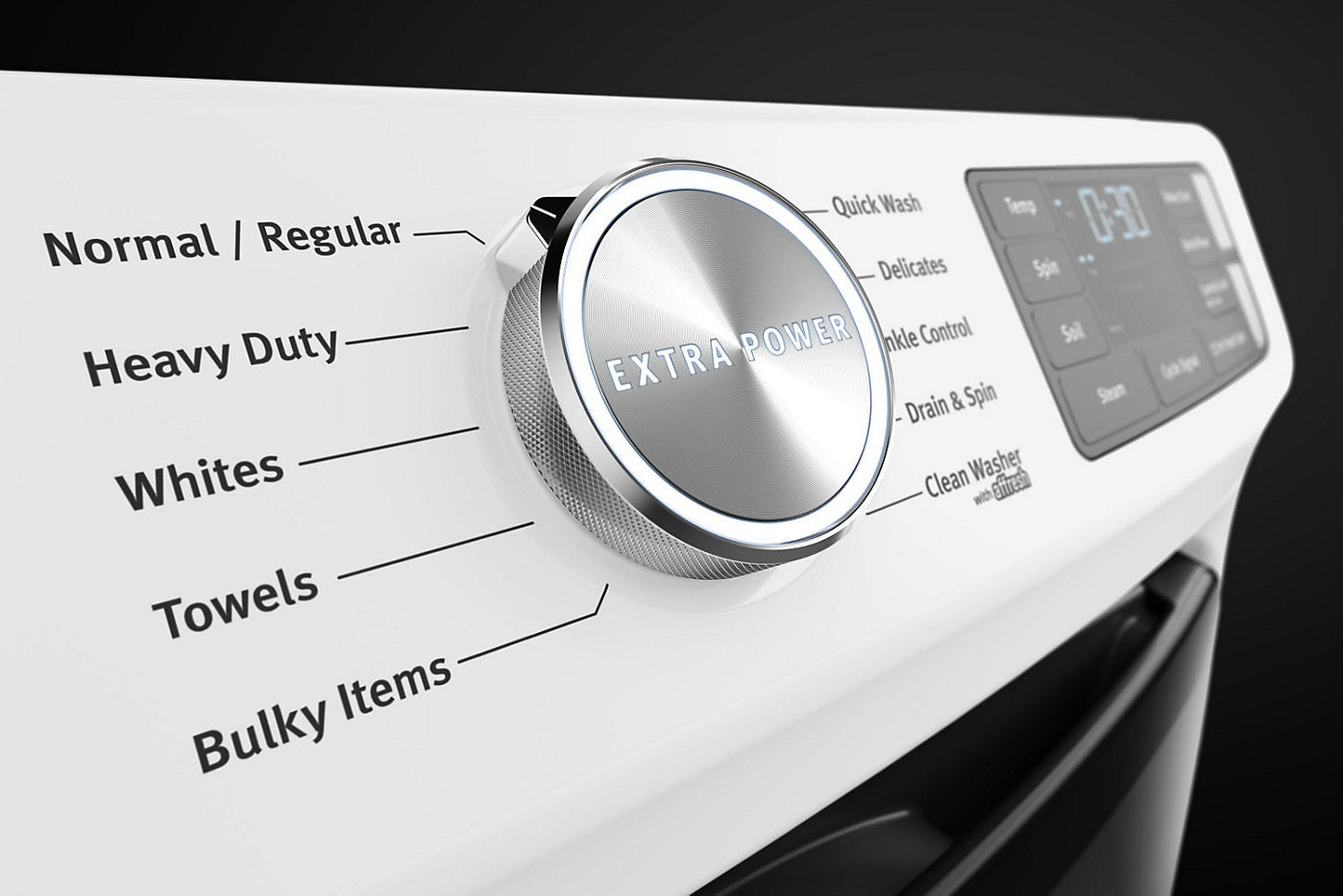 Maytag Front-Load 5.2 Cu. Ft. Washer with Extra Power and 7.3 Cu. Ft. Gas Dryer - White|Laveuse frontale 5,2 pi3 avec Extra Power et sécheuse gaz 7,3 pi³ Maytag - blanches|MAFL563G