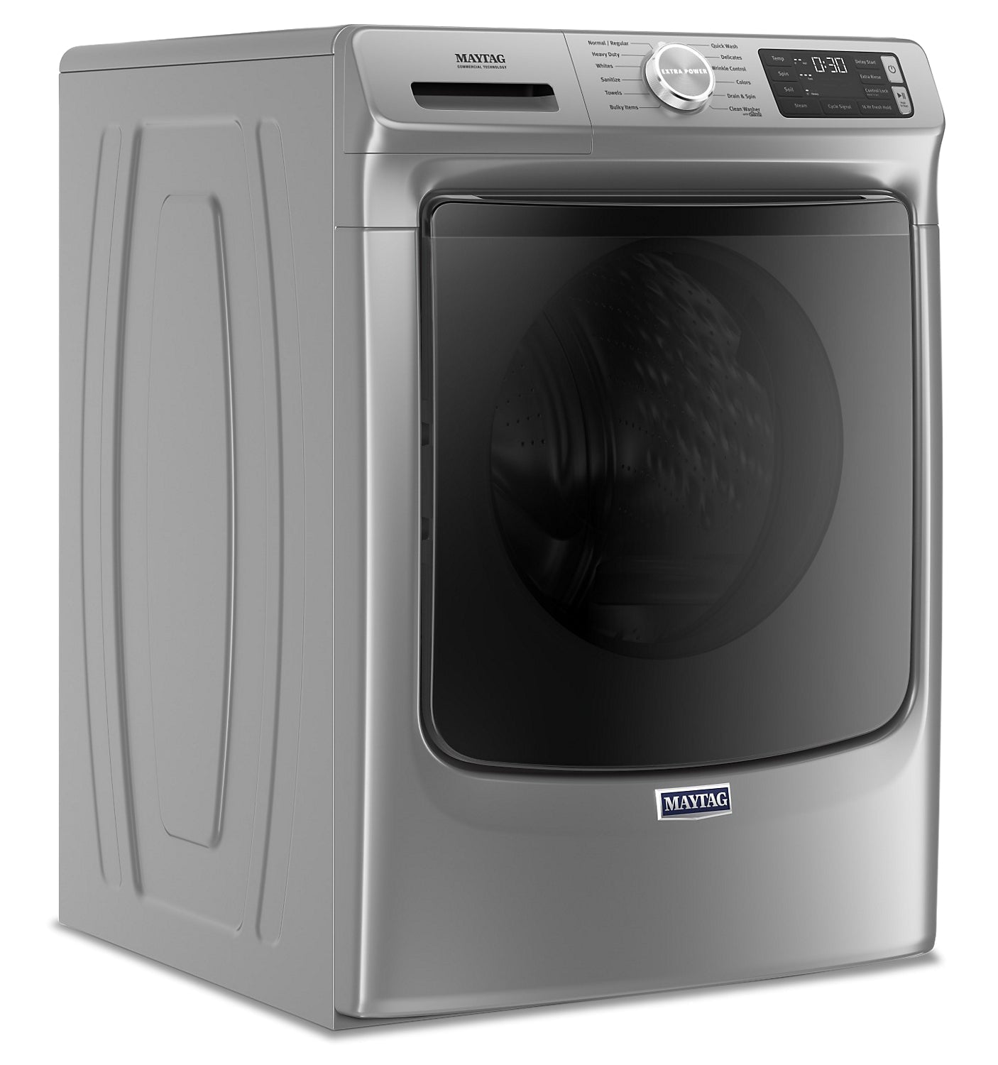 Maytag Front-Load 5.5 Cu. Ft. Washer with Extra Power and 7.3 Cu. Ft. Gas Steam Dryer - Slate|Laveuse frontale 5,5 pi3 avec Extra Power et sécheuse gaz vapeur 7,3 pi³ Maytag - ardoise|MAFL66GC