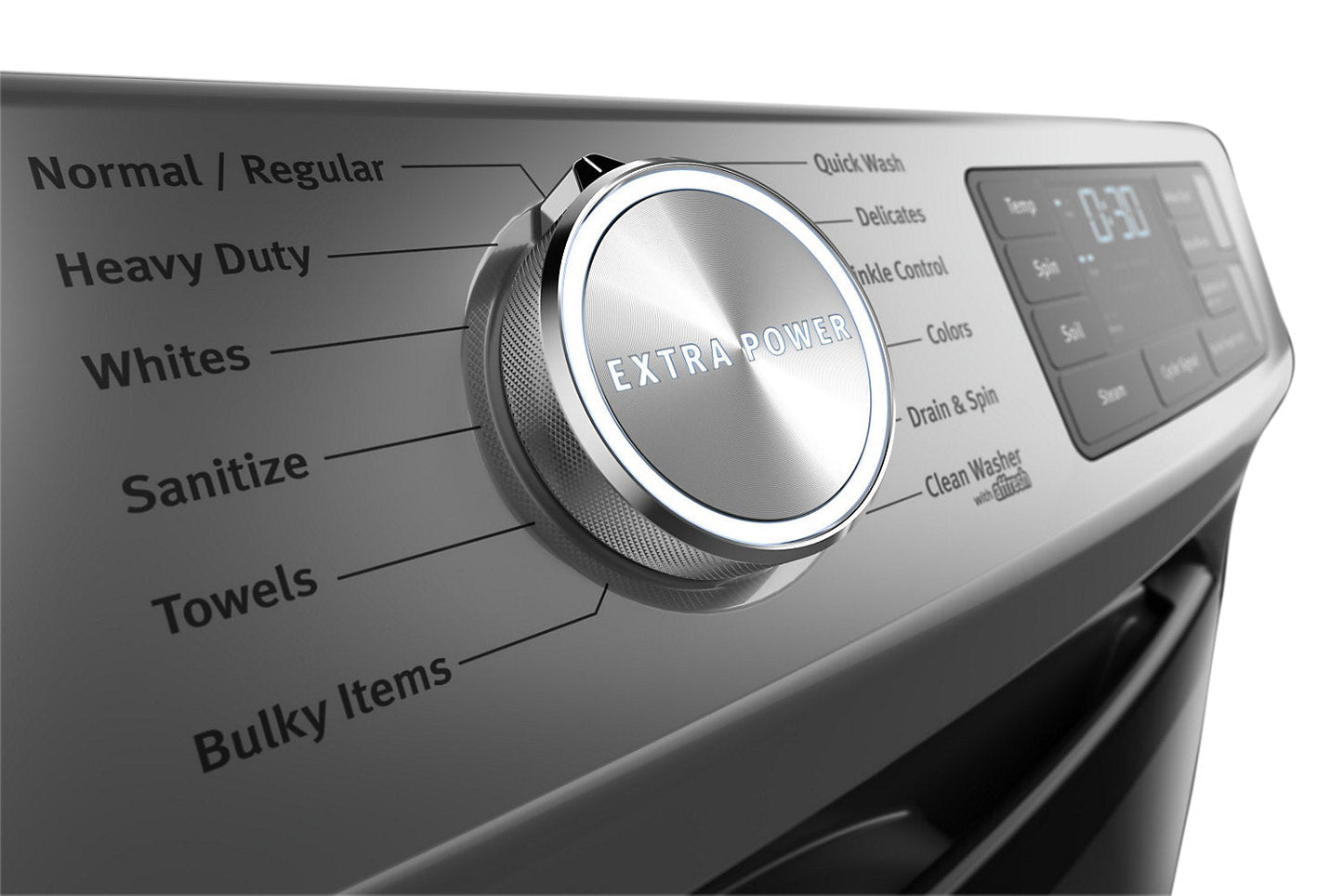 Maytag Front-Load 5.5 Cu. Ft. Washer with Extra Power and 7.3 Cu. Ft. Gas Steam Dryer - Slate|Laveuse frontale 5,5 pi3 avec Extra Power et sécheuse gaz vapeur 7,3 pi³ Maytag - ardoise|MAFL66GC