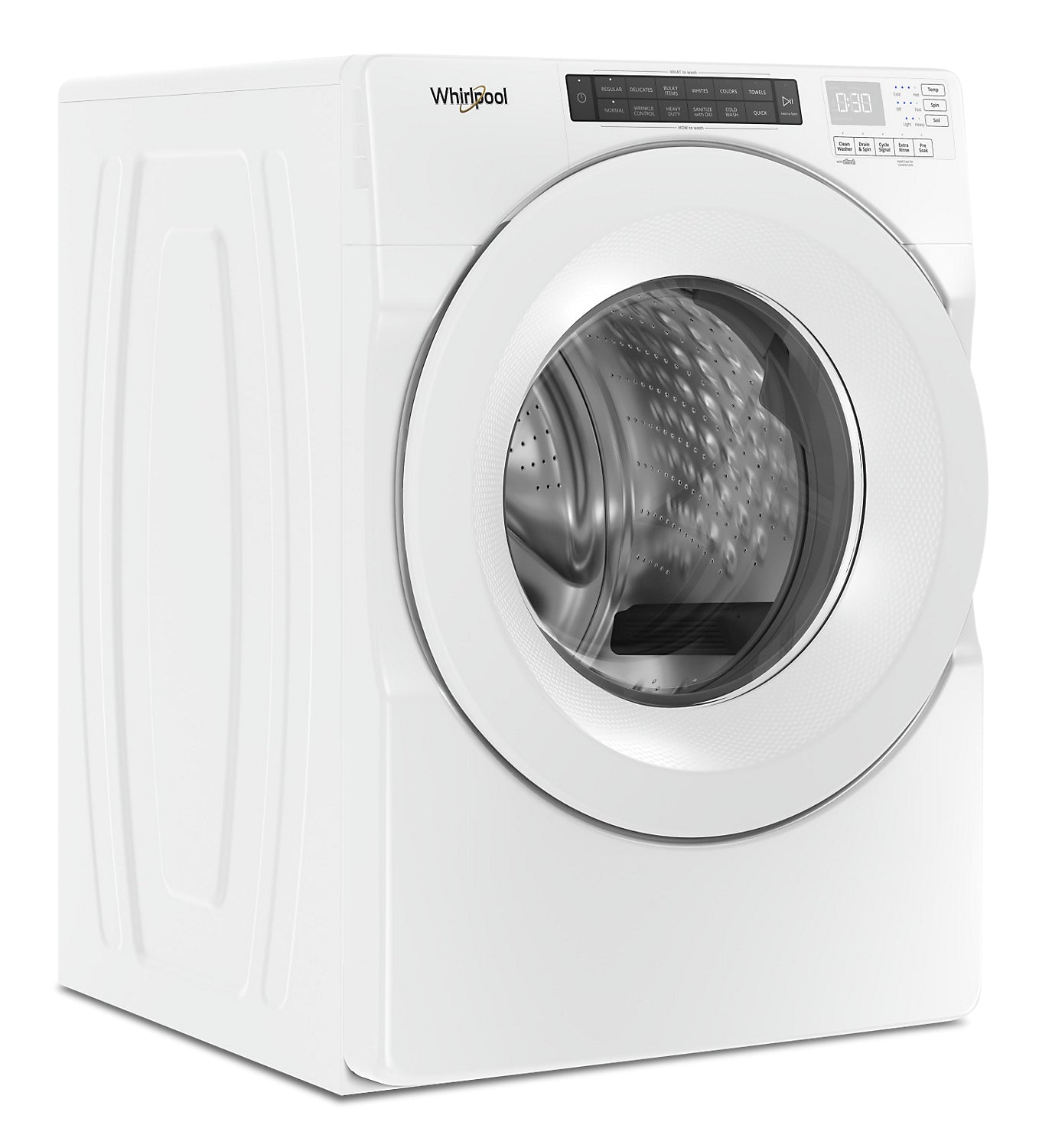 Whirlpool 5.0 Cu. Ft. Front-Load High-Efficiency Washer - White - Stackable - WFW560CHW | Laveuse haute efficacité Whirlpool à chargement frontal de 5 pi³ - blanche - superposable - WFW560CH…