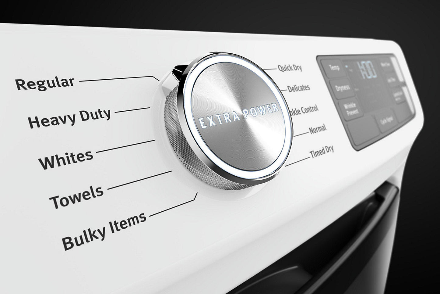 Maytag 7.3 Cu. Ft. Electric Dryer - White - Stackable - YMED5630HW | Sécheuse électrique Maytag de 7,3 pi³ - blanche - superposable - YMED5630HW