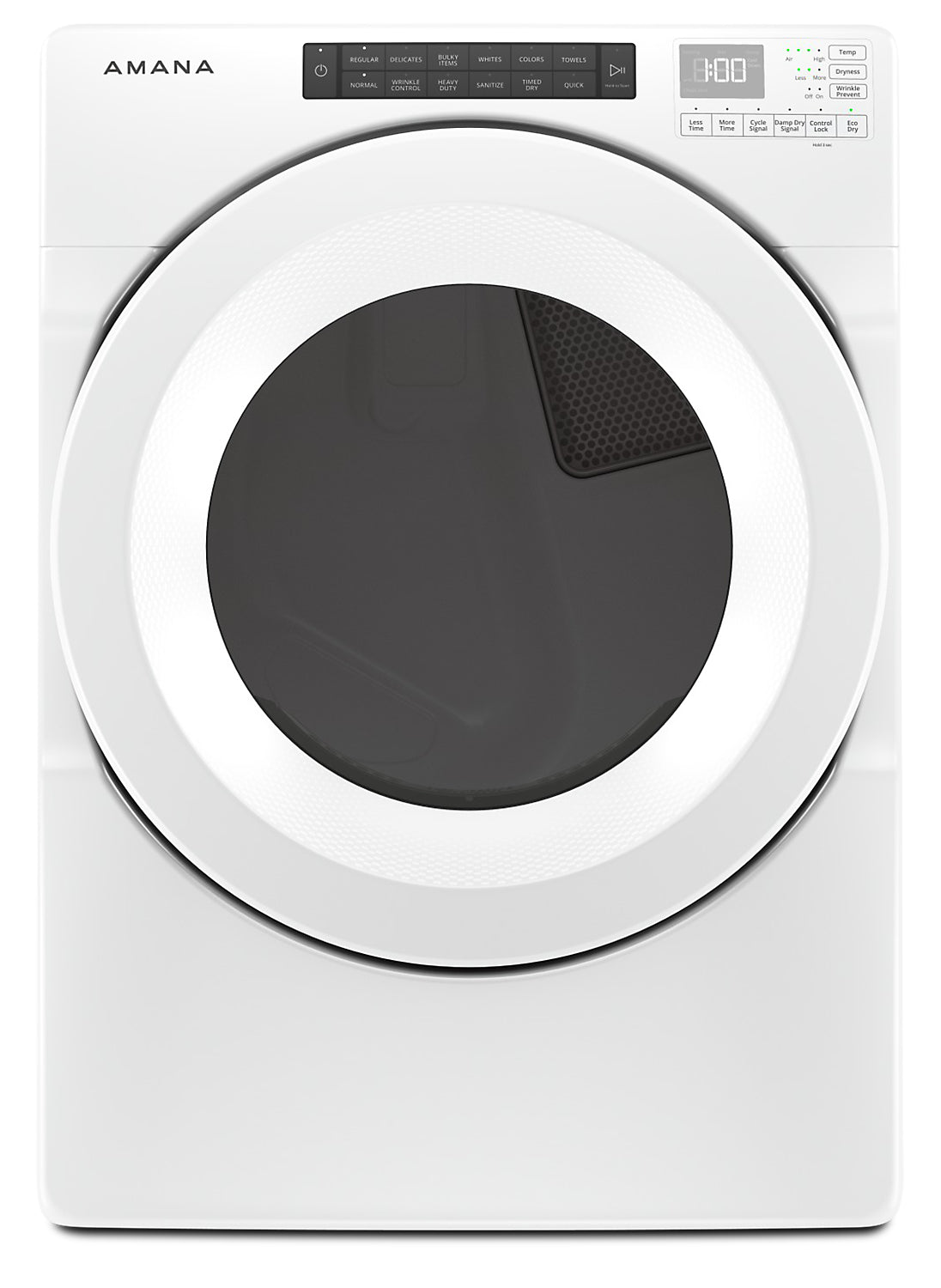 Amana 7.4 Cu. Ft. Electric Dryer - White - Stackable - YNED5800HW | Sécheuse électrique Amana de 7,4 pi³ - blanche - superposable - YNED5800HW