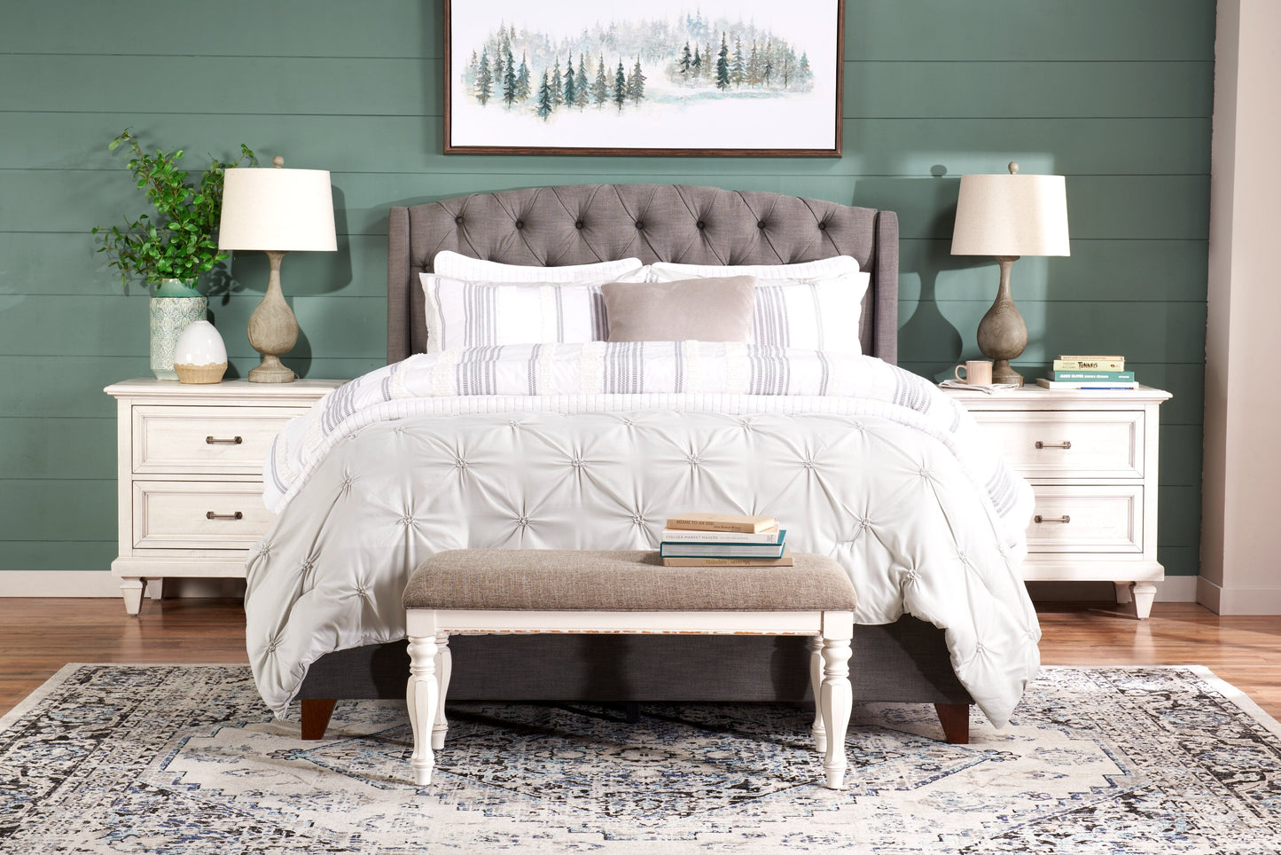 Brianna Light Grey 3-Piece Full/Queen Comforter Set|Ensemble d'édredon Brianna 3 pièces gris clair pour lit double ou grand lit|BRILG3FQ