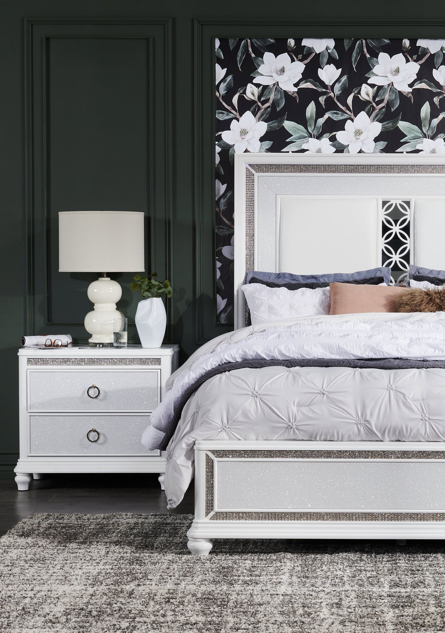 Brianna Light Grey 3-Piece Full/Queen Comforter Set|Ensemble d'édredon Brianna 3 pièces gris clair pour lit double ou grand lit|BRILG3FQ