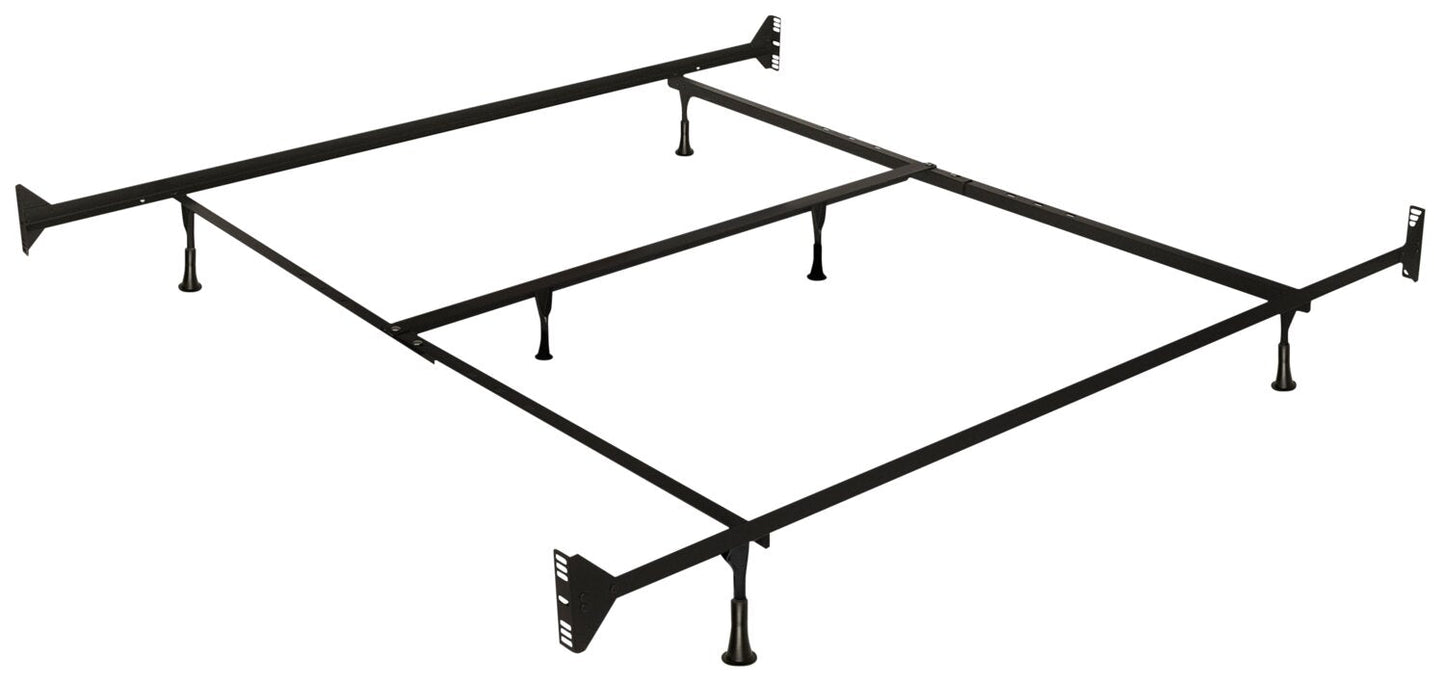 Queen/King Bed Frame with Headboard/Footboard Brackets | Cadre de lit pour grand lit et très grand lit avec attaches pour tête et pied de lit