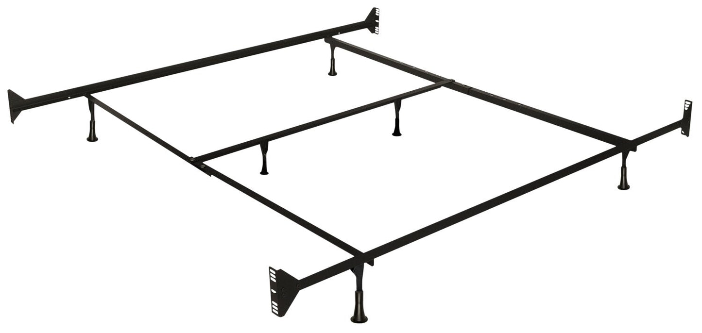 Twin/Full Bed Frame with Headboard/Footboard Brackets | Cadre de lit pour lit simple et lit double avec attaches pour tête et pied de lit
