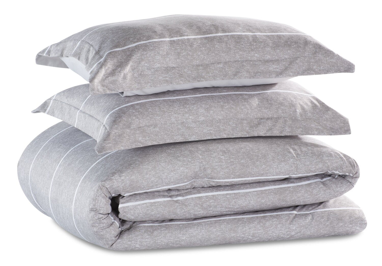 Stripes 3-Piece Full/Queen Comforter Set - Grey | Ensemble d'édredon Stripes 3 pièces pour lit double ou grand lit - gris | STRPE3FQ