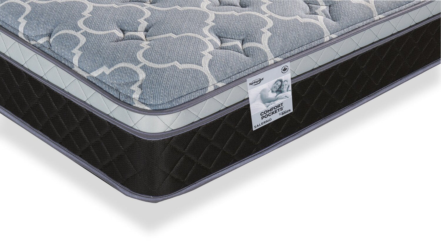 Springwall Salerno Eurotop Queen Mattress | Matelas à Euro-plateau Salerno de Springwall pour grand lit | SALRNOQM