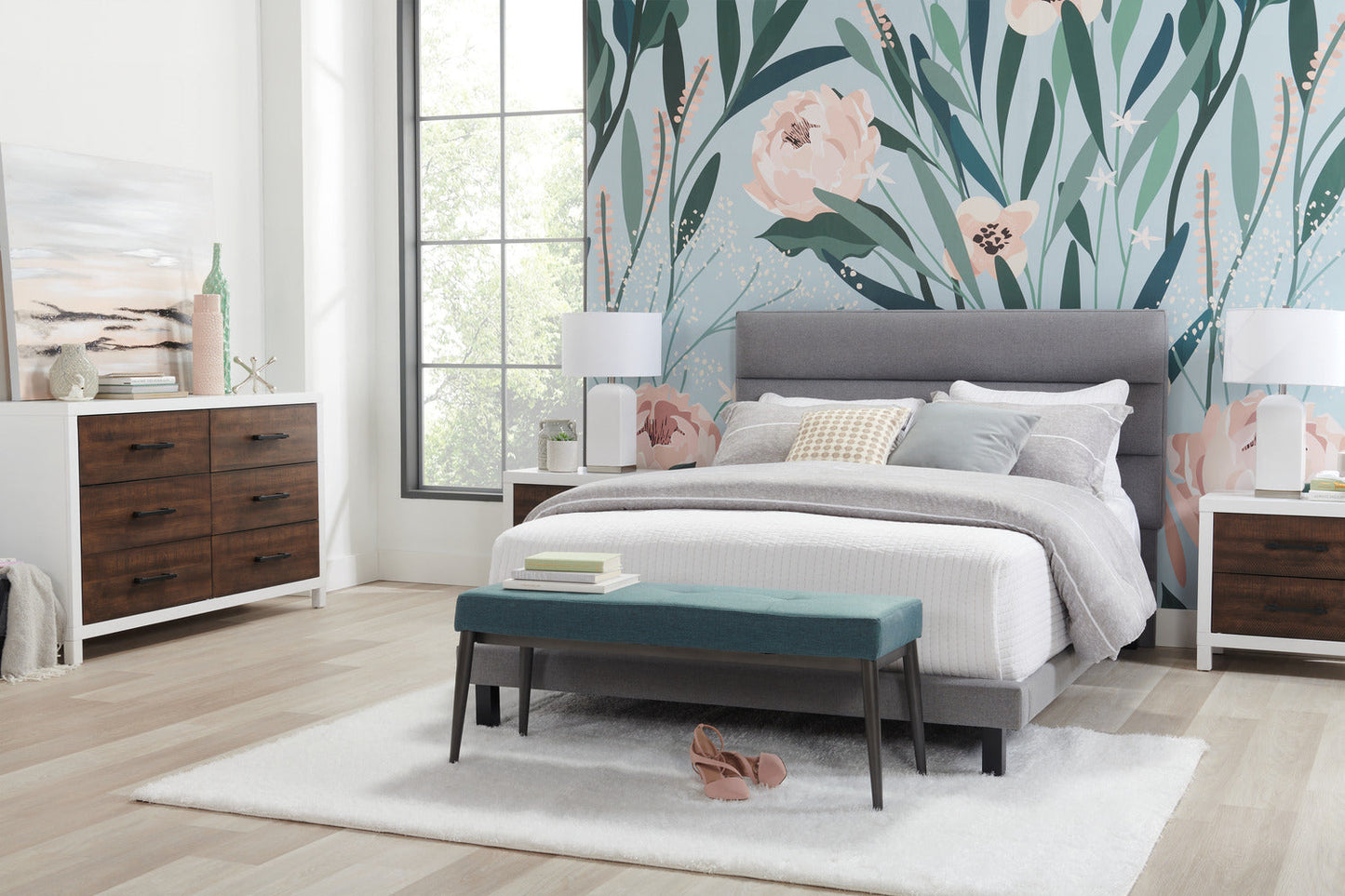 Stripes 3-Piece Full/Queen Comforter Set - Grey | Ensemble d'édredon Stripes 3 pièces pour lit double ou grand lit - gris | STRPE3FQ