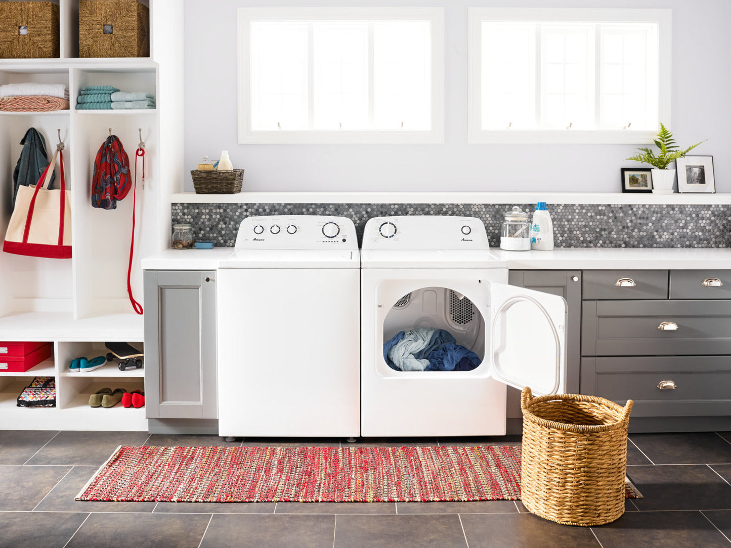 Amana 6.5 Cu. Ft. Gas Dryer - White - NGD4655EW | Sécheuse à gaz Amana de 6,5 pi³ - blanche - NGD4655EW