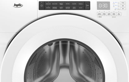 Inglis 5.0 Cu. Ft. Closet-Depth Front-Load Washer and 7.4 Cu. Ft. Electric Dryer with Intuitive Touch Controls|Laveuse 5,0 pi³ à chargement frontal de profondeur placard et sécheuse électrique 7,4 pi³ Inglis|INFL590L