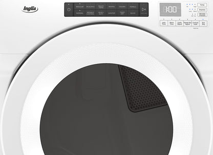Inglis 5.0 Cu. Ft. Closet-Depth Front-Load Washer and 7.4 Cu. Ft. Electric Dryer with Intuitive Touch Controls|Laveuse 5,0 pi³ à chargement frontal de profondeur placard et sécheuse électrique 7,4 pi³ Inglis|INFL590L