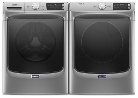 Maytag Front-Load 5.5 Cu. Ft. Washer with Extra Power and 7.3 Cu. Ft. Electric Steam Dryer - Slate|Laveuse frontale 5,5 pi3 avec Extra Power et sécheuse électrique vapeur 7,3 pi³ Maytag - ardoise|MAFL663C