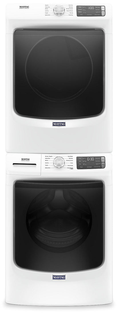 Maytag Front-Load 5.5 Cu. Ft. Washer with Extra Power and 7.3 Cu. Ft. Electric Steam Dryer - White|Laveuse frontale 5,5 pi3 avec Extra Power et sécheuse électrique vapeur 7,3 pi³ Maytag - blance|MAFL663W