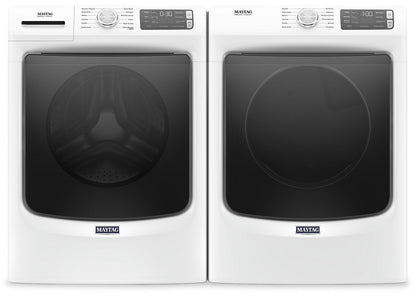 Maytag Front-Load 5.5 Cu. Ft. Washer with Extra Power and 7.3 Cu. Ft. Gas Steam Dryer - White|Laveuse frontale 5,5 pi3 avec Extra Power et sécheuse gaz vapeur 7,3 pi³ Maytag - blance|MAFL66GW