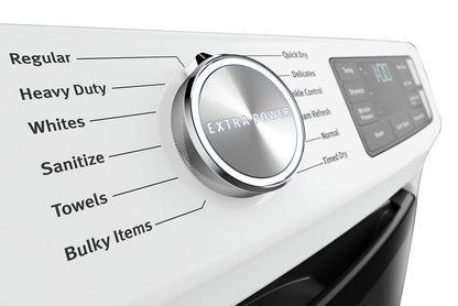 Maytag Front-Load 5.5 Cu. Ft. Washer with Extra Power and 7.3 Cu. Ft. Gas Steam Dryer - White|Laveuse frontale 5,5 pi3 avec Extra Power et sécheuse gaz vapeur 7,3 pi³ Maytag - blance|MAFL66GW