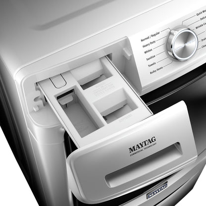 Maytag Front-Load 5.5 Cu. Ft. Washer with Extra Power and 7.3 Cu. Ft. Gas Steam Dryer - White|Laveuse frontale 5,5 pi3 avec Extra Power et sécheuse gaz vapeur 7,3 pi³ Maytag - blance|MAFL66GW