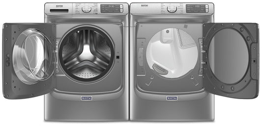 Maytag Front-Load 5.8 Cu. Ft. Smart Washer with Extra Power and 7.3 Cu. Ft. Electric Smart Dryer - Slate|Laveuse frontale 5,8 pi3 Extra Power et sécheuse électrique intelligente 7,3 pi³ Maytag - ardoise|MAFL863C