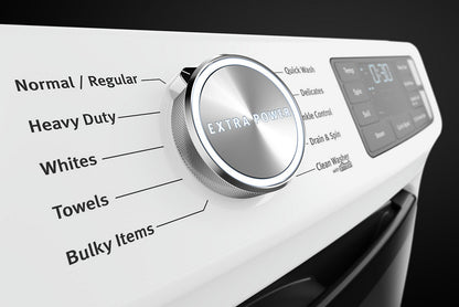 Maytag Front-Load 5.2 Cu. Ft. Washer with Extra Power and 7.3 Cu. Ft. Gas Dryer - White|Laveuse frontale 5,2 pi3 avec Extra Power et sécheuse gaz 7,3 pi³ Maytag - blanches|MAFL563G