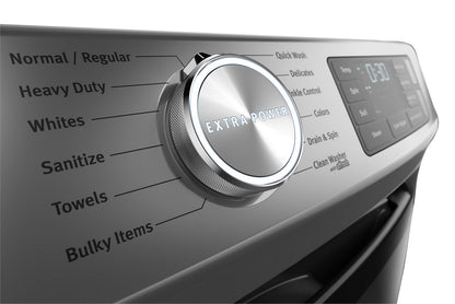 Maytag Front-Load 5.5 Cu. Ft. Washer with Extra Power and 7.3 Cu. Ft. Gas Steam Dryer - Slate|Laveuse frontale 5,5 pi3 avec Extra Power et sécheuse gaz vapeur 7,3 pi³ Maytag - ardoise|MAFL66GC