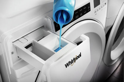Whirlpool 5.0 Cu. Ft. Front-Load High-Efficiency Washer - White - Stackable - WFW560CHW | Laveuse haute efficacité Whirlpool à chargement frontal de 5 pi³ - blanche - superposable - WFW560CH…