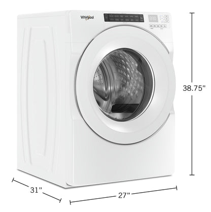 Whirlpool 5.0 Cu. Ft. Front-Load High-Efficiency Washer - White - Stackable - WFW560CHW | Laveuse haute efficacité Whirlpool à chargement frontal de 5 pi³ - blanche - superposable - WFW560CH…