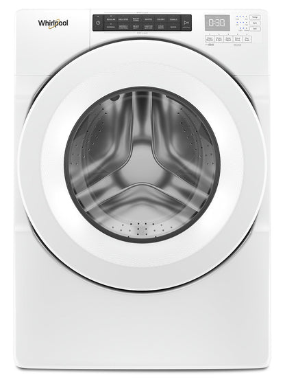 Whirlpool 5.0 Cu. Ft. Front-Load High-Efficiency Washer - White - Stackable - WFW560CHW | Laveuse haute efficacité Whirlpool à chargement frontal de 5 pi³ - blanche - superposable - WFW560CH…