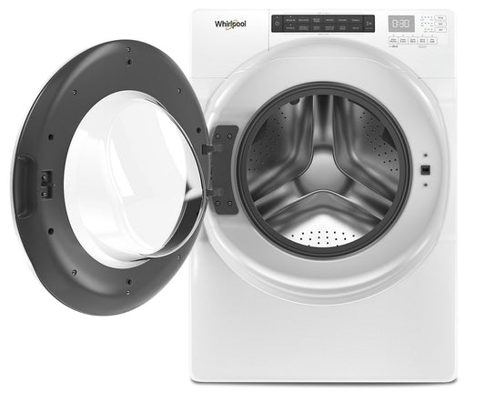 Whirlpool 5.0 Cu. Ft. Front-Load High-Efficiency Washer - White - Stackable - WFW560CHW | Laveuse haute efficacité Whirlpool à chargement frontal de 5 pi³ - blanche - superposable - WFW560CH…