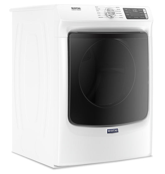 Maytag 7.3 Cu. Ft. Electric Dryer with Steam - White - Stackable - YMED6630HW | Sécheuse électrique à la vapeur Maytag de 7,3 pi³ - blanche - superposable - YMED6630HW