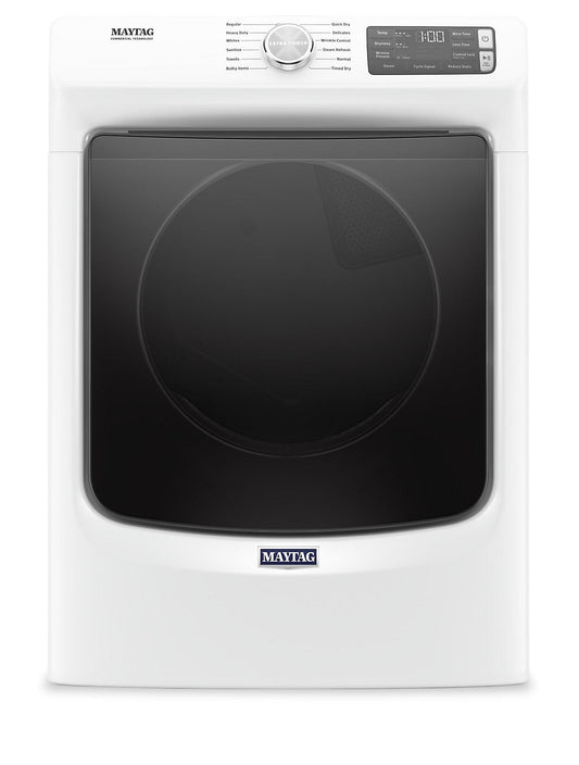 Maytag 7.3 Cu. Ft. Electric Dryer with Steam - White - Stackable - YMED6630HW | Sécheuse électrique à la vapeur Maytag de 7,3 pi³ - blanche - superposable - YMED6630HW