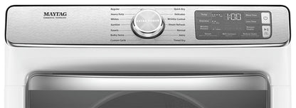 Maytag Front-Load 5.8 Cu. Ft. Smart Washer with Extra Power and 7.3 Cu. Ft. Electric Smart Dryer - White|Laveuse frontale 5,8 pi3 Extra Power et sécheuse électrique intelligente 7,3 pi³ Maytag - blance|MAFL863W