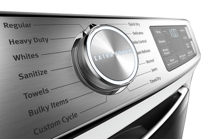 Maytag Front-Load 5.8 Cu. Ft. Smart Washer with Extra Power and 7.3 Cu. Ft. Electric Smart Dryer - White|Laveuse frontale 5,8 pi3 Extra Power et sécheuse électrique intelligente 7,3 pi³ Maytag - blance|MAFL863W