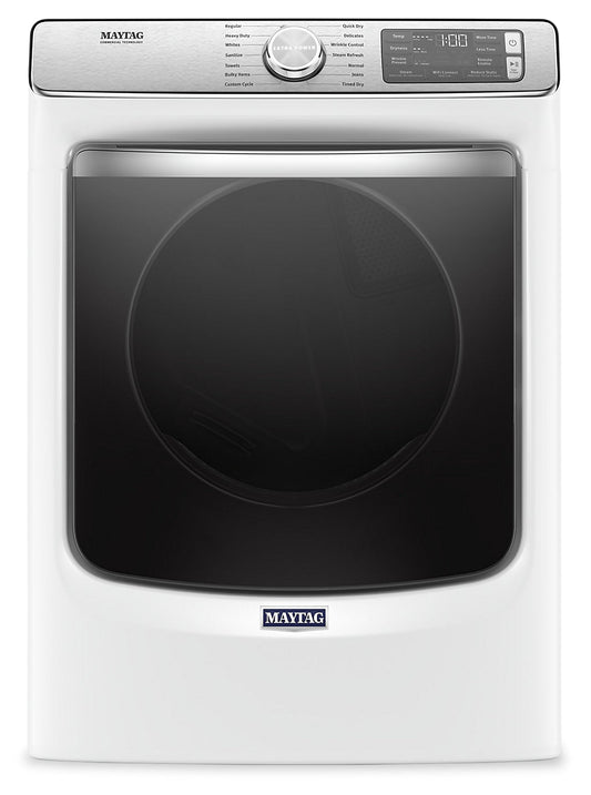 Maytag 7.3 Cu. Ft. Smart Electric Dryer with Steam - White - Stackable - YMED8630HW | Sécheuse électrique intelligente à la vapeur Maytag de 7,3 pi³ - blanche - superposable - YMED8630HW