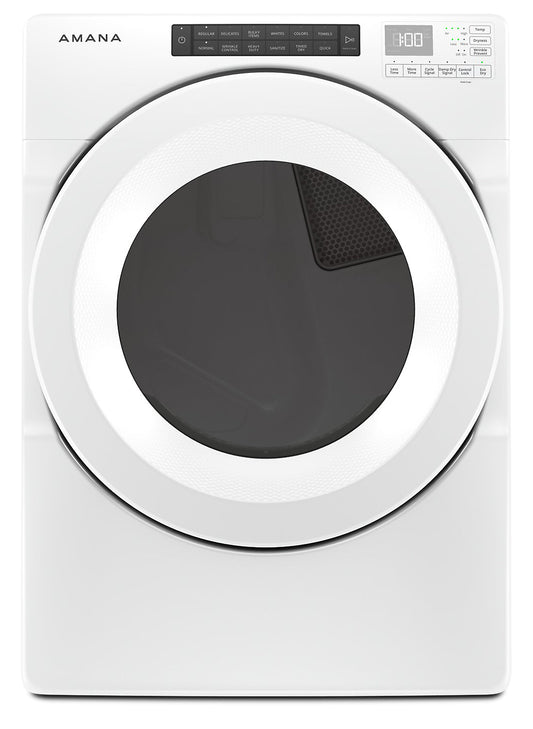 Amana 7.4 Cu. Ft. Electric Dryer - White - Stackable - YNED5800HW | Sécheuse électrique Amana de 7,4 pi³ - blanche - superposable - YNED5800HW