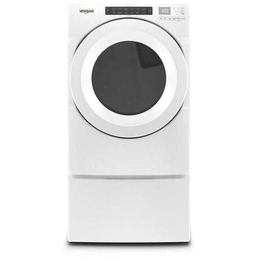 Whirlpool 7.4 Cu. Ft. Electric Dryer - White - Stackable - YWED560LHW | Sécheuse électrique Whirlpool de 7,4 pi³ - blanche - superposable - YWED560LHW