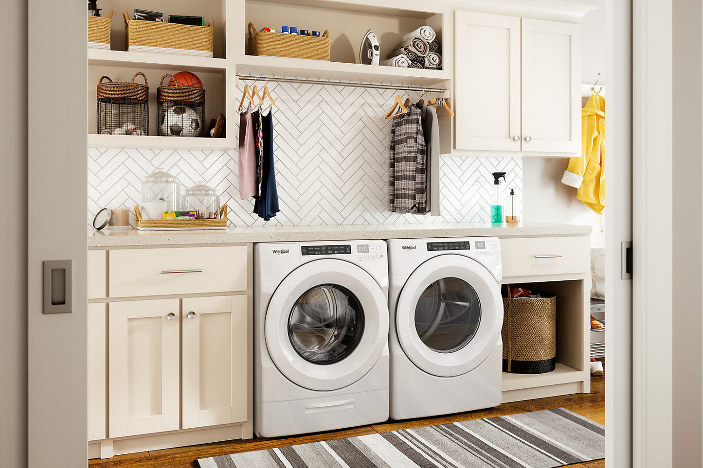 Whirlpool 7.4 Cu. Ft. Electric Dryer - White - Stackable - YWED5620HW | Sécheuse électrique Whirlpool de 7,4 pi³ - blanche - superposable - YWED5620HW