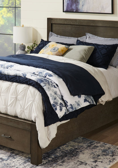 Brianna Light Grey 3-Piece Full/Queen Comforter Set|Ensemble d'édredon Brianna 3 pièces gris clair pour lit double ou grand lit|BRILG3FQ