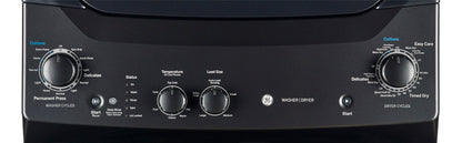 GE Unitized Electric Spacemaker 4.4 Cu.Ft. Washer and 5.9 Cu.Ft Dryer – GUD37ESMMDG | Tour de lavage SpaceMakerMC électrique GE avec laveuse de 4,4 pi³ et sécheuse de 5,9 pi³ - GUD37ESMM…