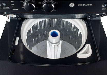 GE Unitized Electric Spacemaker 4.4 Cu.Ft. Washer and 5.9 Cu.Ft Dryer – GUD37ESMMDG | Tour de lavage SpaceMakerMC électrique GE avec laveuse de 4,4 pi³ et sécheuse de 5,9 pi³ - GUD37ESMM…