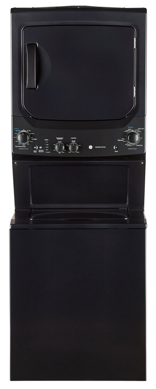 GE Unitized Electric Spacemaker 4.4 Cu.Ft. Washer and 5.9 Cu.Ft Dryer – GUD37ESMMDG | Tour de lavage SpaceMakerMC électrique GE avec laveuse de 4,4 pi³ et sécheuse de 5,9 pi³ - GUD37ESMM…