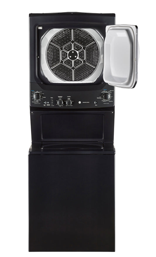 GE Unitized Electric Spacemaker 4.4 Cu.Ft. Washer and 5.9 Cu.Ft Dryer – GUD37ESMMDG | Tour de lavage SpaceMakerMC électrique GE avec laveuse de 4,4 pi³ et sécheuse de 5,9 pi³ - GUD37ESMM…