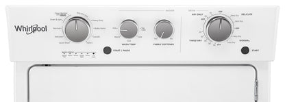 Whirlpool 5.9 Cu. Ft. Gas Dryer - White - WGT4027HW | Sécheuse à gaz Whirlpool de 5,9 pi³ - blanche - WGT4027HW