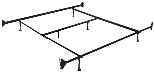Queen/King Bed Frame with Headboard/Footboard Brackets | Cadre de lit pour grand lit et très grand lit avec attaches pour tête et pied de lit