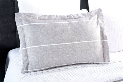 Stripes 3-Piece Full/Queen Comforter Set - Grey | Ensemble d'édredon Stripes 3 pièces pour lit double ou grand lit - gris | STRPE3FQ